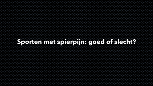 Sporten met spierpijn: goed of slecht? - VOLNUTRITION